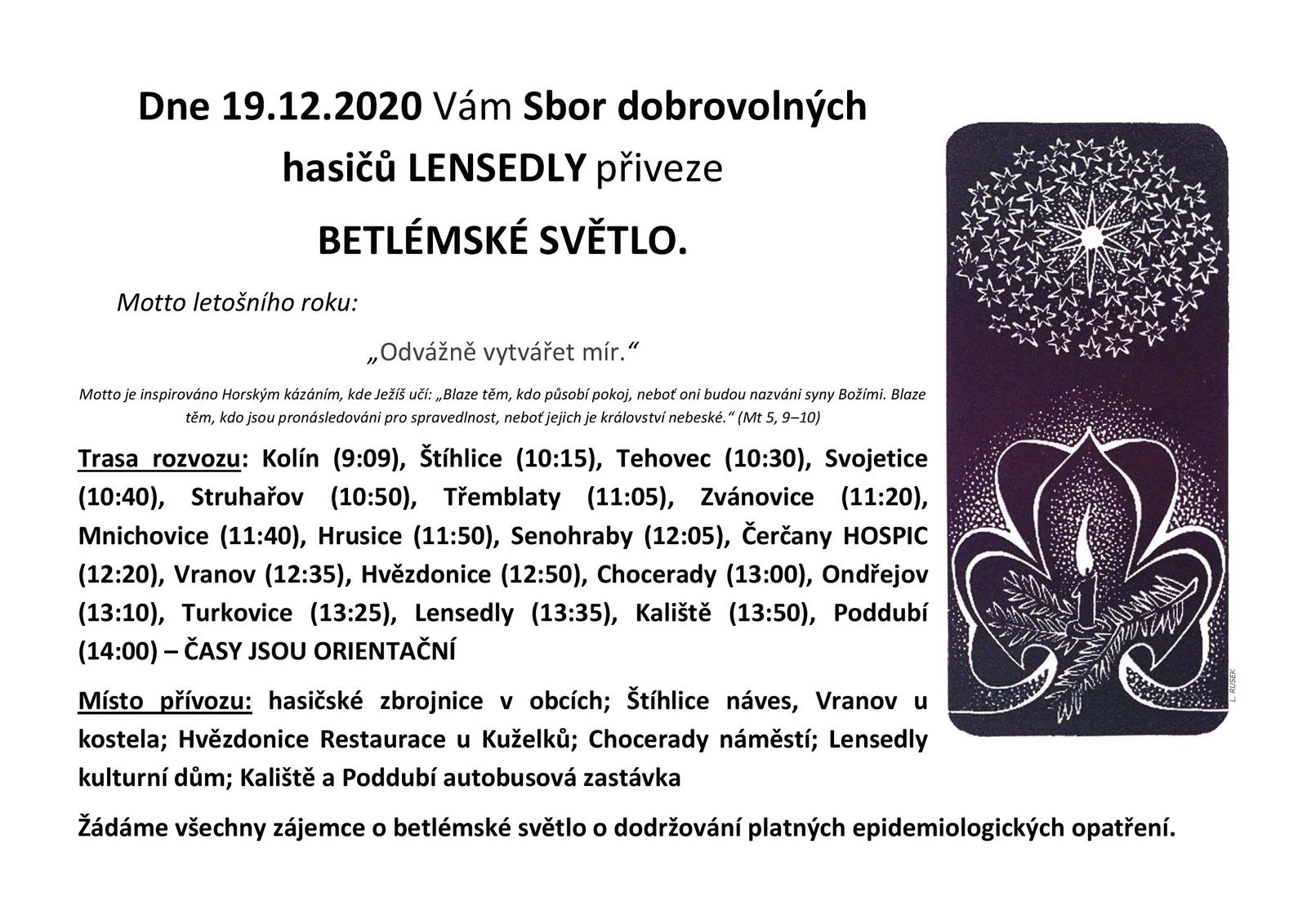 Betlémské světlo 